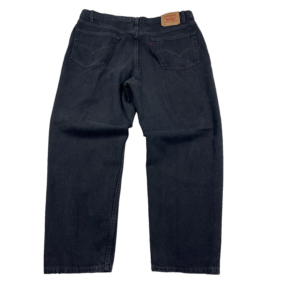 Vintage Levis 550 Jeans Men 40x30 Black Relaxed Fit Straight Leg 90s 1999